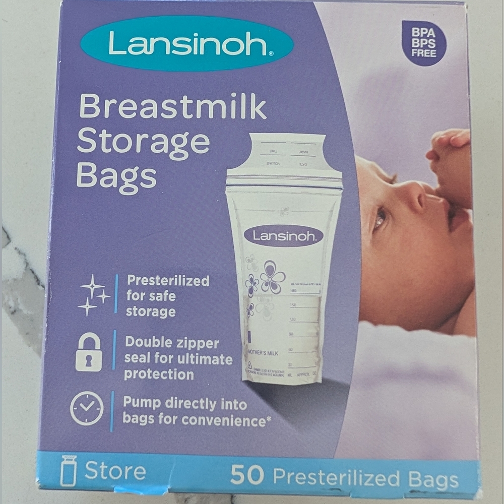 Lansinoh Breastmilk Storage Bags - 50 Count